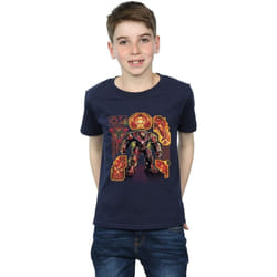 Marvel - T-shirt AVENGERS INFINITY WARBUSTER - Garçon (Bleu marine)