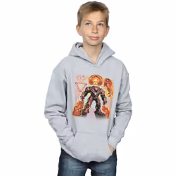 Marvel - Sweat à capuche AVENGERS INFINITY WARBUSTER - Garçon (Gris chiné)