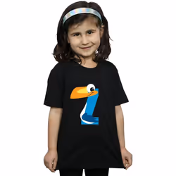 Disney - T-shirt ALPHABET Z IS FOR ZAZU - Fille (Noir)