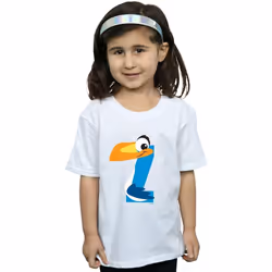 Disney - T-shirt ALPHABET Z IS FOR ZAZU - Fille (Blanc)