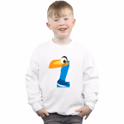 Disney - Sweat ALPHABET Z IS FOR ZAZU - Garçon (Blanc)