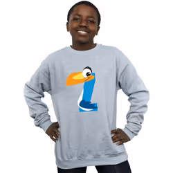 Disney - Sweat ALPHABET Z IS FOR ZAZU - Garçon (Gris chiné)