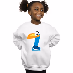 Disney - Sweat ALPHABET Z IS FOR ZAZU - Fille (Blanc)