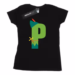 Disney - T-shirt ALPHABET P IS FOR PETER PAN - Femme (Noir)