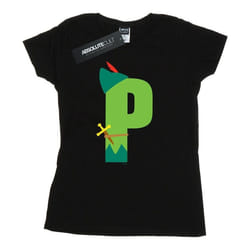 Disney - T-shirt ALPHABET P IS FOR PETER PAN - Femme (Noir)