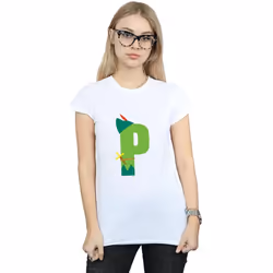 Disney - T-shirt ALPHABET P IS FOR PETER PAN - Femme (Blanc)