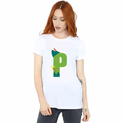 Disney - T-shirt ALPHABET P IS FOR PETER PAN - Femme (Blanc)