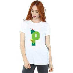 Disney - T-shirt ALPHABET P IS FOR PETER PAN - Femme (Blanc)