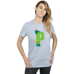 Disney - T-shirt ALPHABET P IS FOR PETER PAN - Femme (Gris chiné)