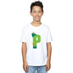 Disney - T-shirt ALPHABET P IS FOR PETER PAN - Garçon (Blanc)