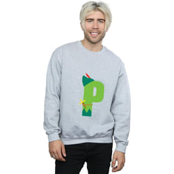 Disney - Sweat ALPHABET P IS FOR PETER PAN - Homme (Gris chiné)