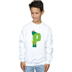 Disney - Sweat ALPHABET P IS FOR PETER PAN - Garçon (Blanc)