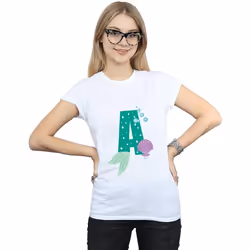 Disney - T-shirt ALPHABET A IS FOR ARIEL - Femme (Blanc)