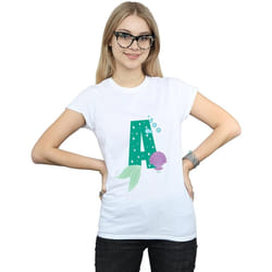 Disney - T-shirt ALPHABET A IS FOR ARIEL - Femme (Blanc)