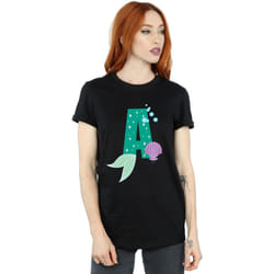 Disney - T-shirt ALPHABET A IS FOR ARIEL - Femme (Noir)