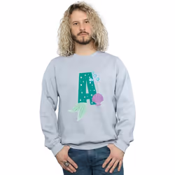 Disney - Sweat ALPHABET A IS FOR ARIEL - Homme (Gris chiné)