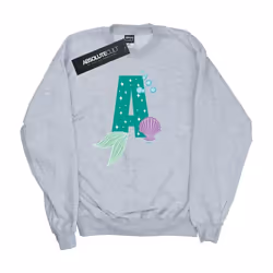 Disney - Sweat ALPHABET A IS FOR ARIEL - Femme (Gris chiné)