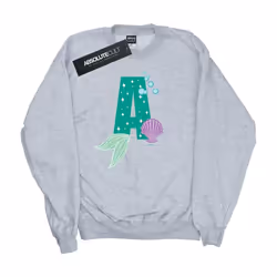 Disney - Sweat ALPHABET A IS FOR ARIEL - Garçon (Gris chiné)