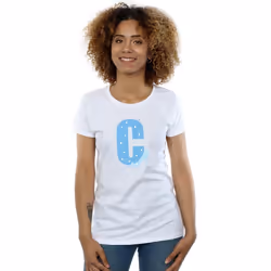 Disney - T-shirt ALPHABET C IS FOR CINDERELLA - Femme (Blanc)