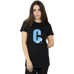 Disney - T-shirt ALPHABET C IS FOR CINDERELLA - Femme (Noir)