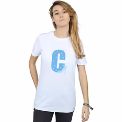 Disney - T-shirt ALPHABET C IS FOR CINDERELLA - Femme (Blanc)