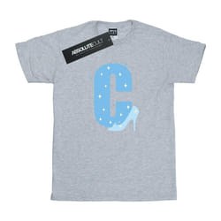 Disney - T-shirt ALPHABET C IS FOR CINDERELLA - Fille (Gris chiné)