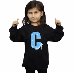 Disney - Sweat ALPHABET C IS FOR CINDERELLA - Fille (Noir)