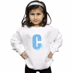 Disney - Sweat ALPHABET C IS FOR CINDERELLA - Fille (Blanc)
