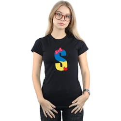 Disney - T-shirt ALPHABET S IS FOR SNOW WHITE - Femme (Noir)