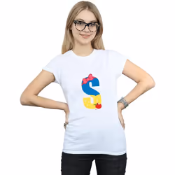 Disney - T-shirt ALPHABET S IS FOR SNOW WHITE - Femme (Blanc)