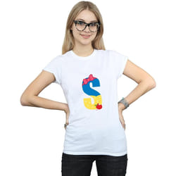 Disney - T-shirt ALPHABET S IS FOR SNOW WHITE - Femme (Blanc)