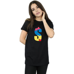 Disney - T-shirt ALPHABET S IS FOR SNOW WHITE - Femme (Noir)