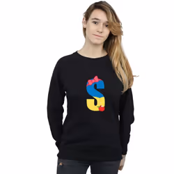 Disney - Sweat ALPHABET S IS FOR SNOW WHITE - Femme (Noir)