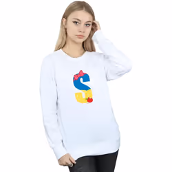 Disney - Sweat ALPHABET S IS FOR SNOW WHITE - Femme (Blanc)