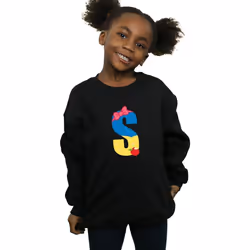 Disney - Sweat ALPHABET S IS FOR SNOW WHITE - Fille (Noir)