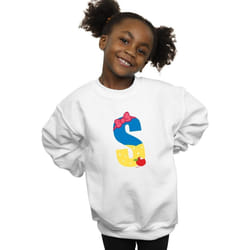 Disney - Sweat ALPHABET S IS FOR SNOW WHITE - Fille (Blanc)