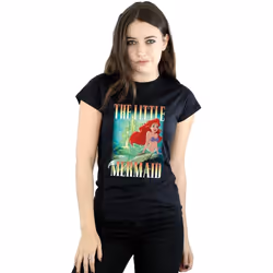 Disney - T-shirt THE LITTLE MERMAID - Femme (Noir)