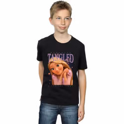Disney - T-shirt TANGLED - Garçon (Noir)