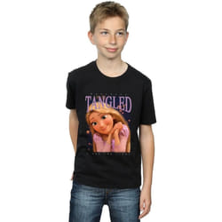 Disney - T-shirt TANGLED - Garçon (Noir)