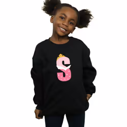 Disney - Sweat ALPHABET S IS FOR SLEEPING BEAUTY - Fille (Noir)