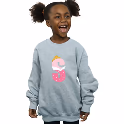 Disney - Sweat ALPHABET S IS FOR SLEEPING BEAUTY - Fille (Gris chiné)