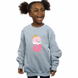 Disney - Sweat ALPHABET S IS FOR SLEEPING BEAUTY - Fille (Gris chiné)