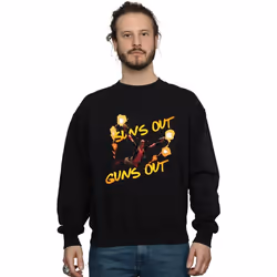 Marvel - Sweat SUN'S OUT GUNS OUT - Homme (Noir)