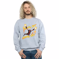 Marvel - Sweat SUN'S OUT GUNS OUT - Homme (Gris chiné)