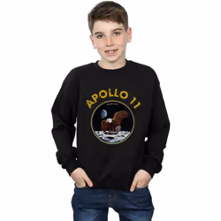 NASA - Sweat APOLLO - Garçon (Noir)