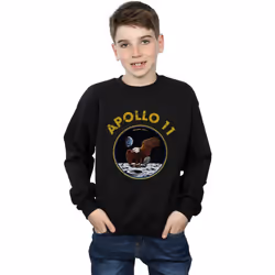 NASA - Sweat APOLLO - Garçon (Noir)