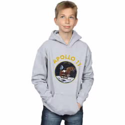NASA - Sweat à capuche APOLLO - Garçon (Gris chiné)