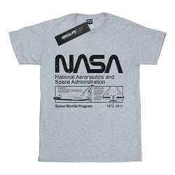NASA - T-shirt - Garçon (Gris chiné)