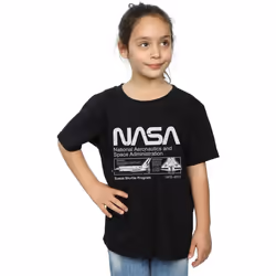 NASA - T-shirt - Fille (Noir)
