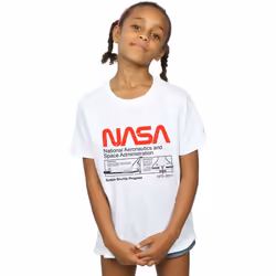 NASA - T-shirt - Fille (Blanc)